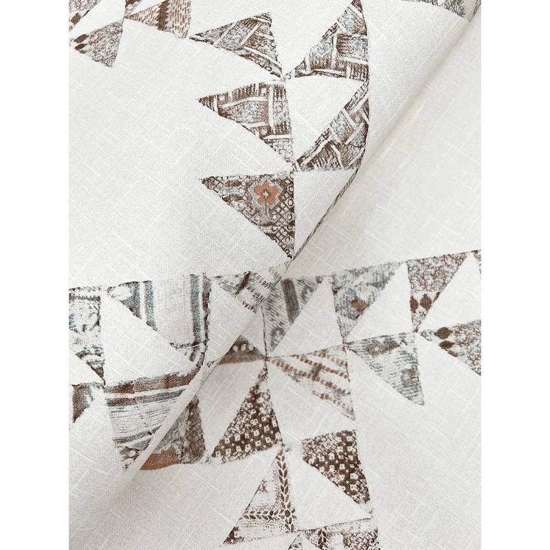 Scrap Quilt Light Brown Wallpaper