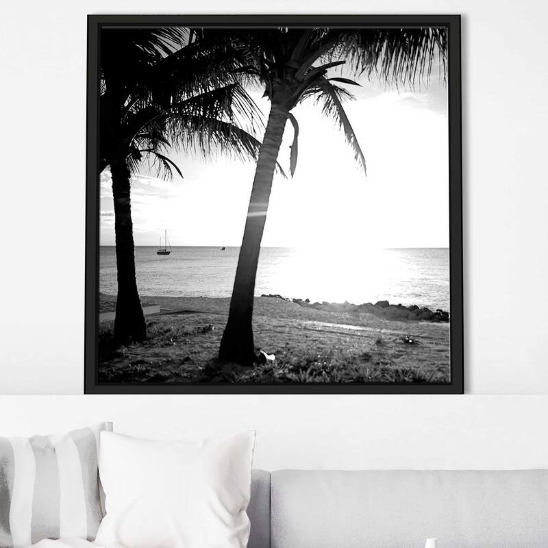 "BW Bimini Sunset II" Print on Floating Canvas