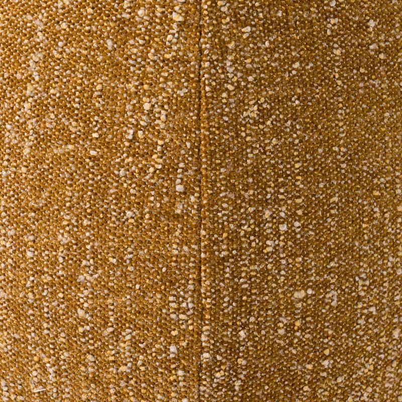 Divani Casa Kinsey Modern Mustard Small River Rock Ottoman