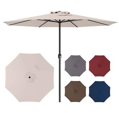 12FT Patio Umbrella Outdoor Table Umbrella w/ Crank Handle