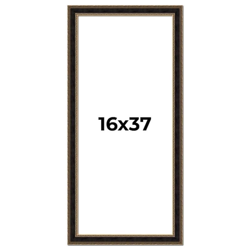 16x37 Frame Gold Antique Vintage Sold Wood Picture Frame | 1.75 Inch