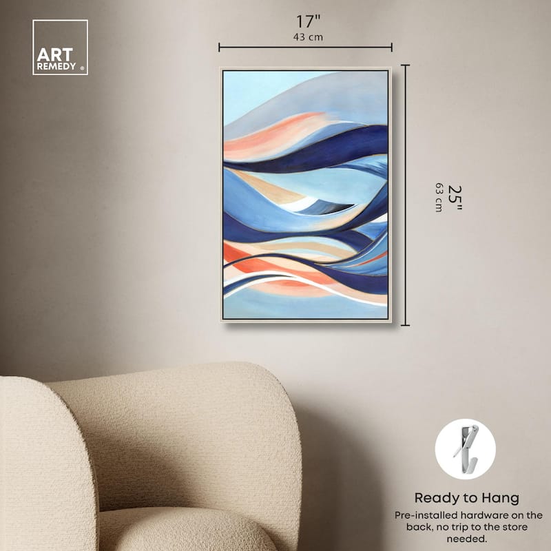 Glowing Blue I Canvas by Art Remedy