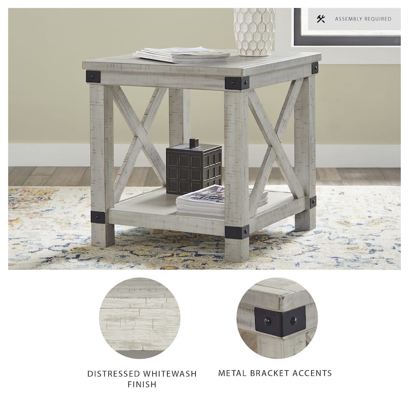 Signature Design by Ashley  Carynhurst Rectangular End Table - 24"W x 26"D x 25"H