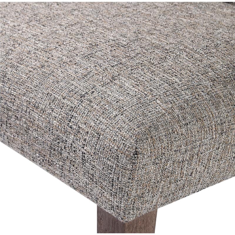 38" Daxton Tailored Backrest Earth Tone Armless Tapered Legschair