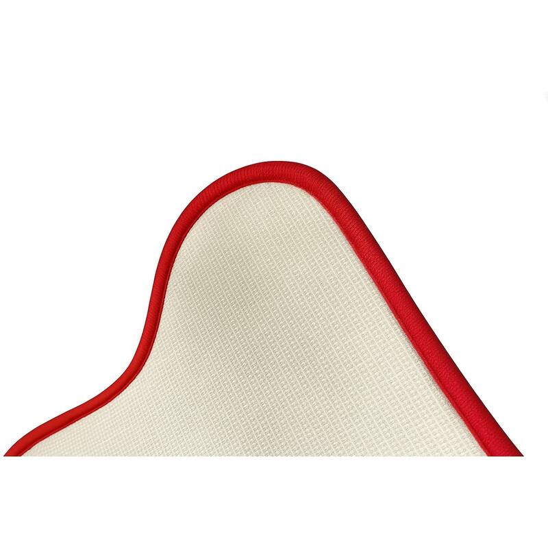 3 Piece Red Ultra Soft Thick Memory Foam Non-Slip Absorbent Bathroom Bath Mat Set