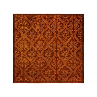 Vibrance One-of-a-Kind Handmade Area Rug - Gold, 5' 10" x 6' 0" - 5' 10" x 6' 0"