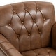 preview thumbnail 47 of 72, Tufted Accent Chair Vegan Leather Armchair for Living Room