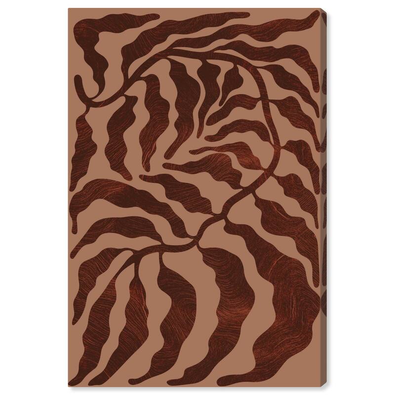 Wynwood Studio Canvas Abstract Nature Waves III Brown and Modern & Contemporary Wall Art Canvas Print