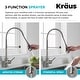 preview thumbnail 145 of 153, Kraus Britt Commercial 3-Function 1-Handle Pulldown Kitchen Faucet