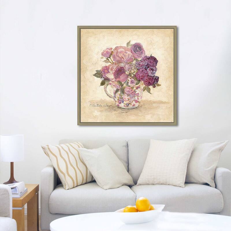 "Petite Bouquet I" Print on Floating Canvas