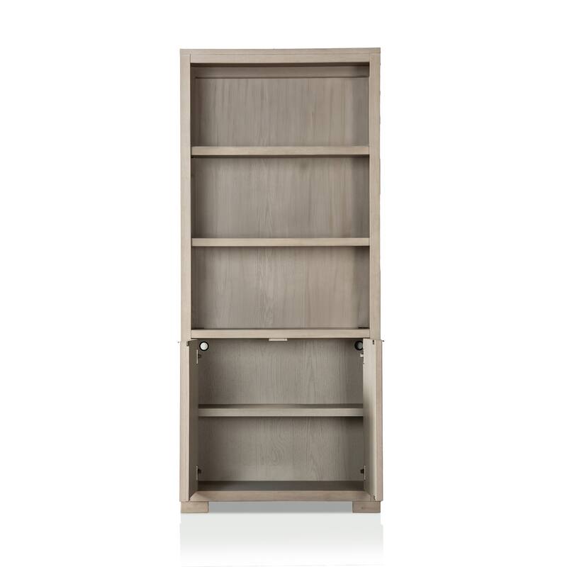 Furniture of America Durem Modern Tawny Brown Writing Desk with 2 Bookcases Set