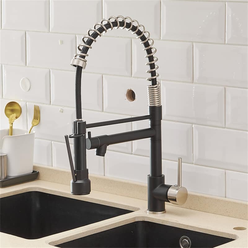 Single Handle Single Lever Kitchen Faucet with Pull Down Sprayer
