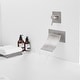 preview thumbnail 3 of 34, Wall Mount Bathroom Faucet Waterfall Brass Modern 2 Hole Bathroom Sink Basin Vanity Faucets with Valve