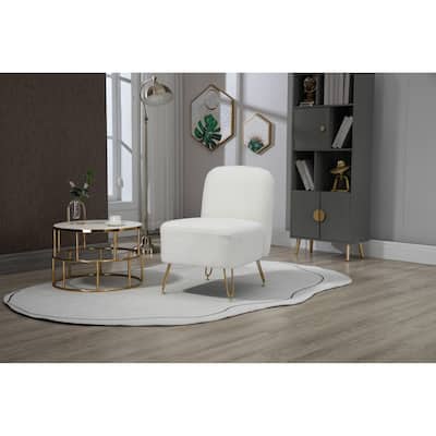 Velvet Leisure Accent Chair with Solid Wood Frame for Living Room Bedroom