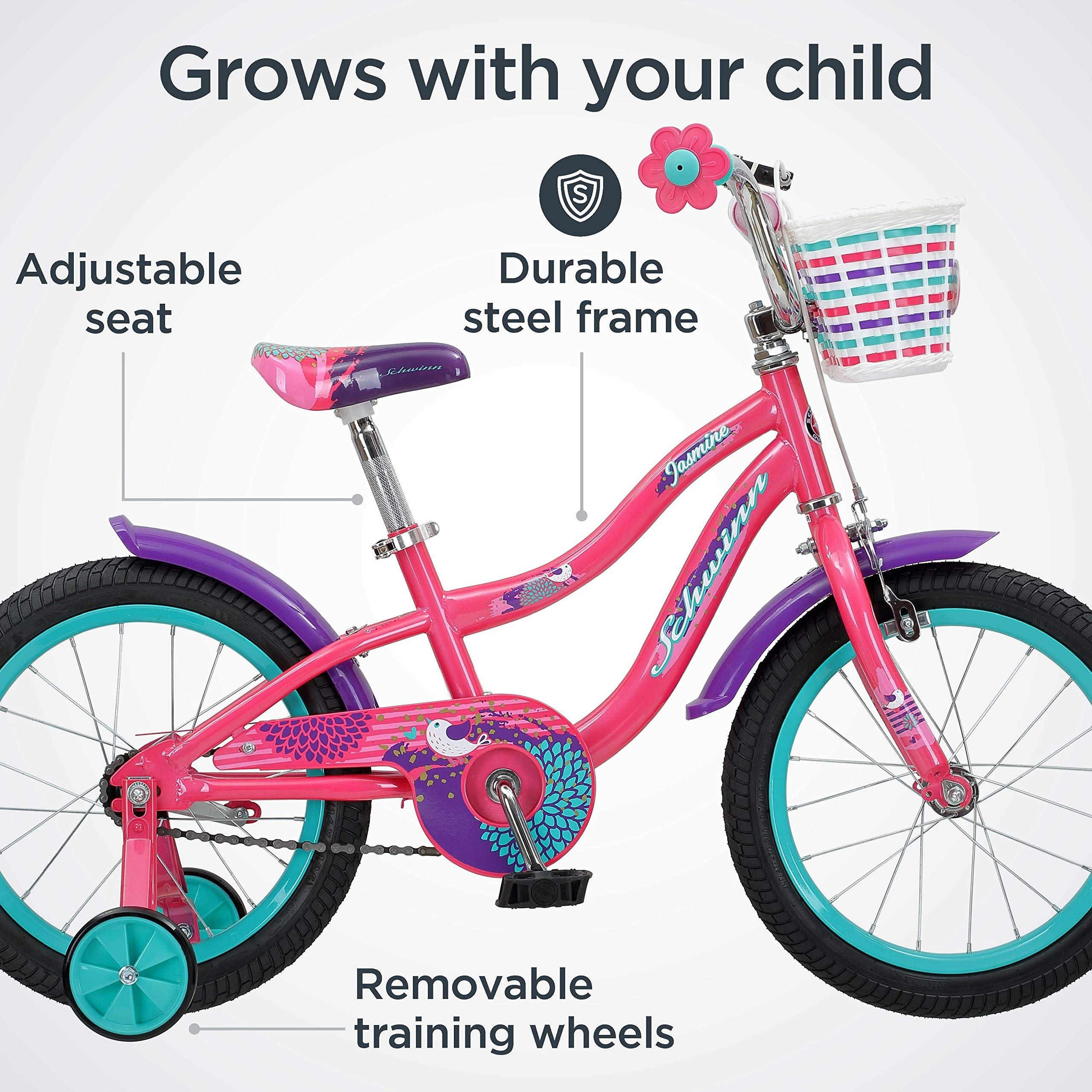 Kids bike with training new arrivals wheels