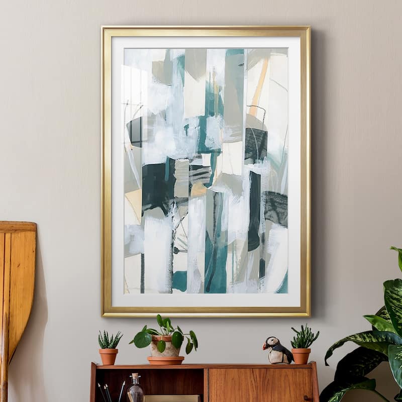 Sea Cavern Strata IV Premium Framed Print - Ready to Hang