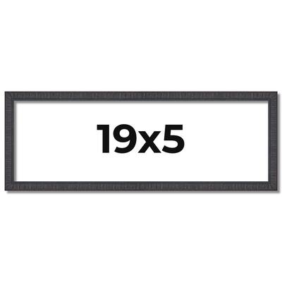 19x5 Frame Brown Picture Frame - Complete Modern Photo Frame Includes