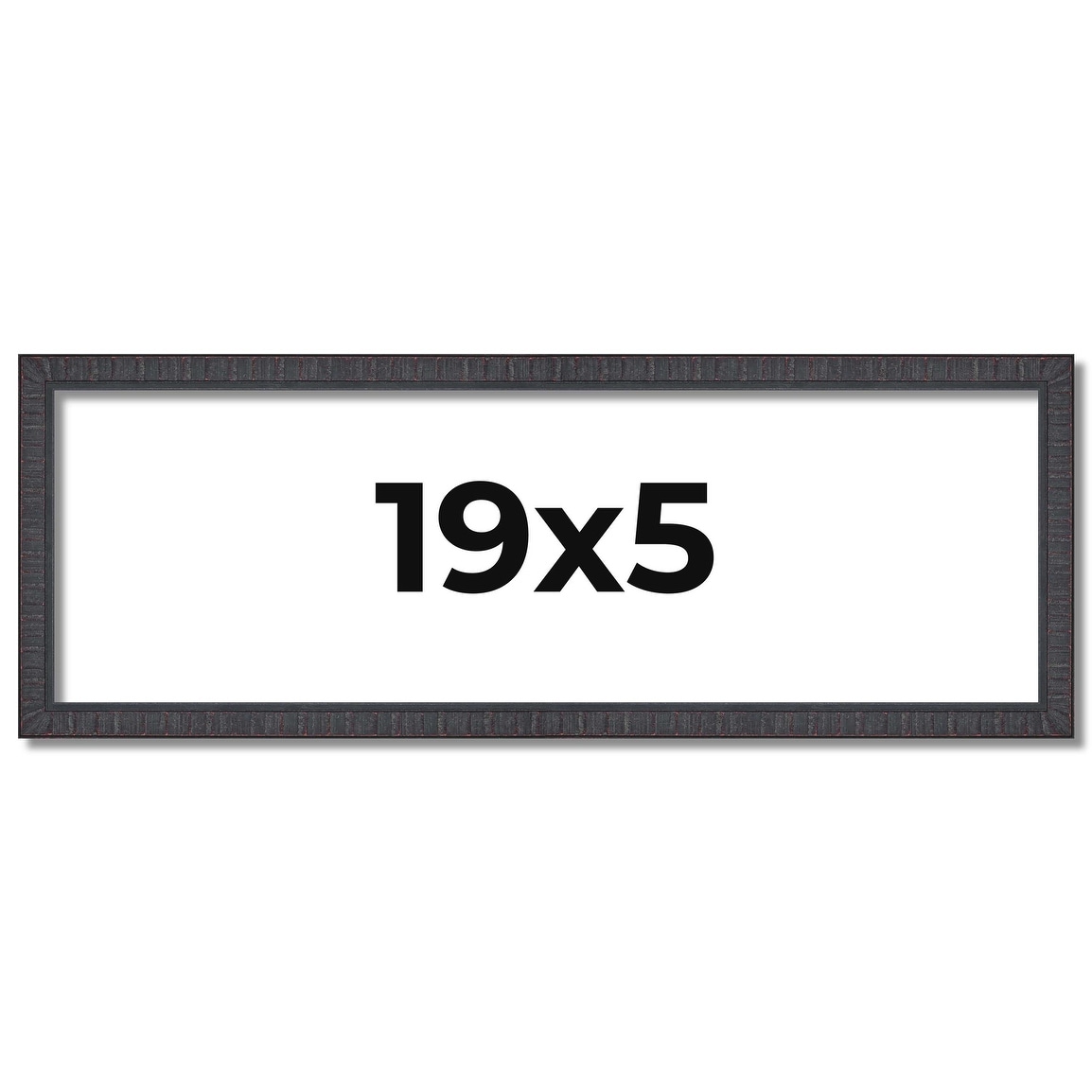 19x5 Frame Brown Picture Frame - Complete Modern Photo Frame Includes