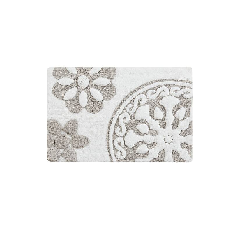 Madison Park Marrakesh Medallion Cotton Tufted Bath Rug
