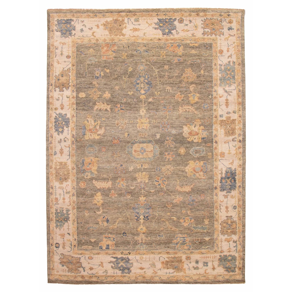 ECARPETGALLERY Hand-knotted Jules Serapi Taupe Wool Rug - 10'0 x 13'9