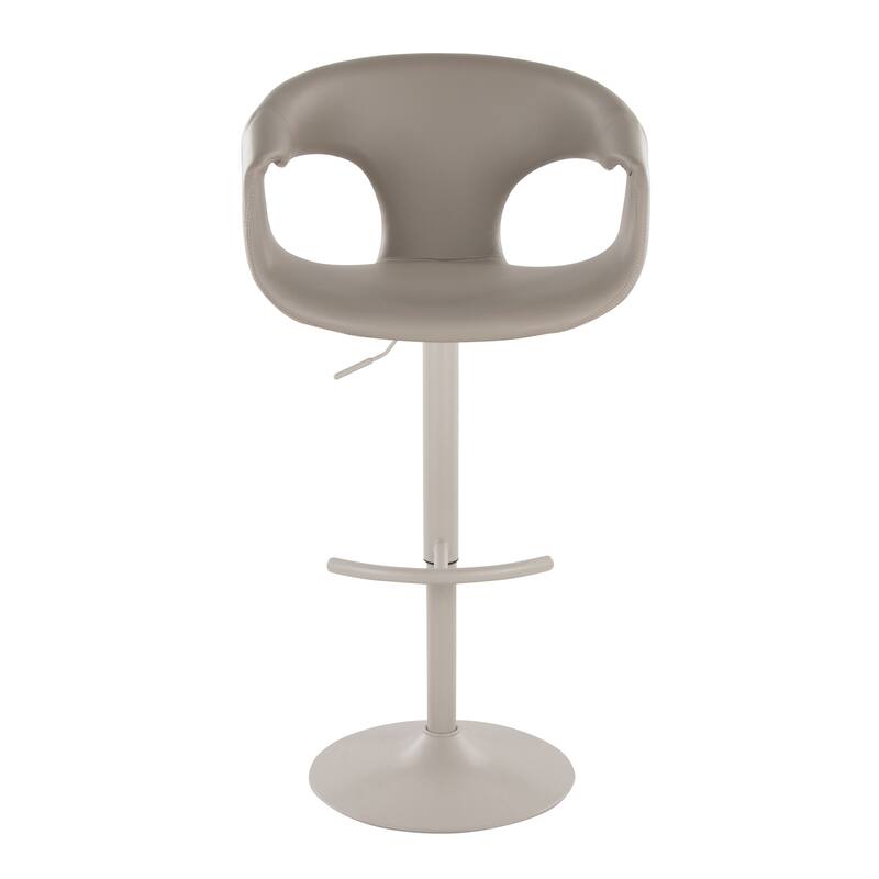 Porch & Den Saurya Adjustable Bar Stool with Rounded T Footrest (Set of 2)