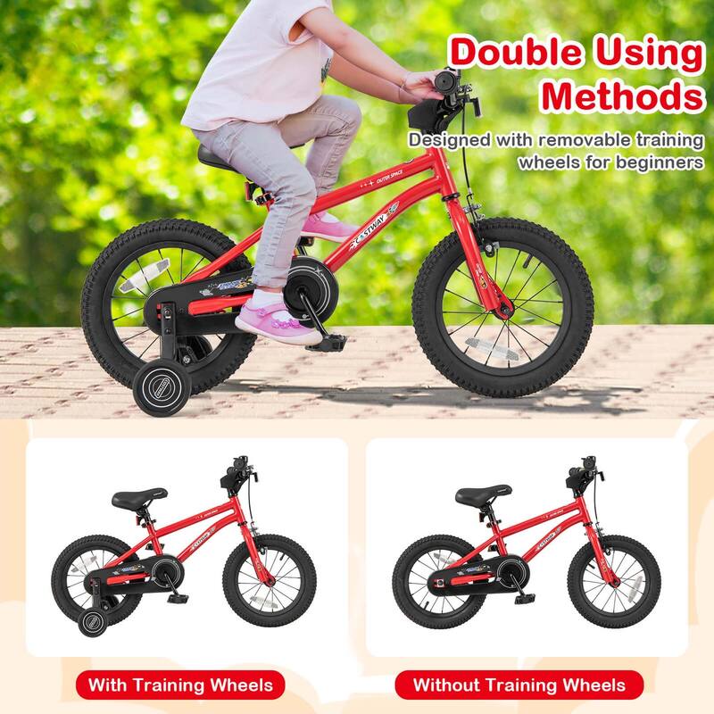 Costway 14/16/18-Inch Kid’s Bike for 4-7 Years Old with Adjustable - See Details