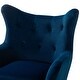 preview thumbnail 50 of 141, Eusebio Tufted Velvet Accent Chair with Wingback, Arms, and Metal Gold Legs for Living Room or Bedroom by HULALA HOME