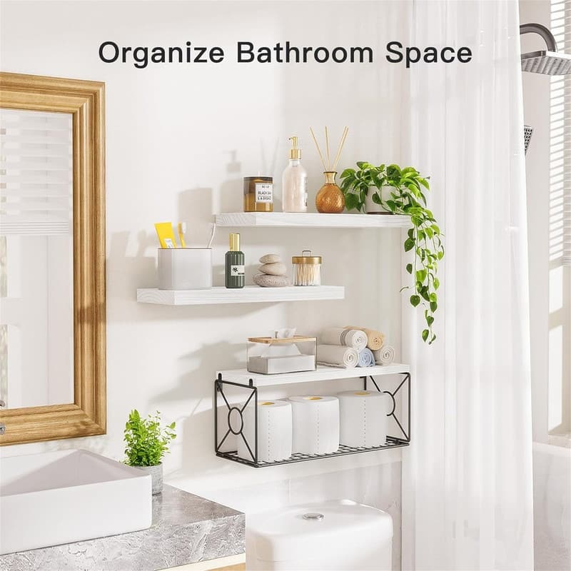 Bathroom Shelves Over Toilet - 15.75"D x 5.91"W x 1.2"H