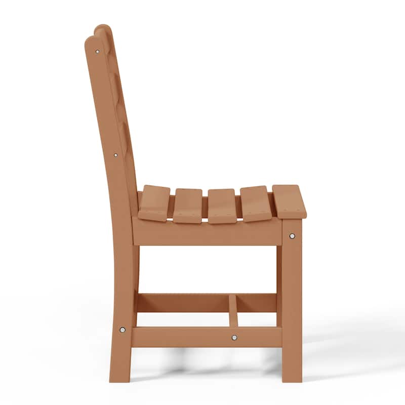 Polytrends Shoreside 6-Piece Side Chair Dining Set With Bench