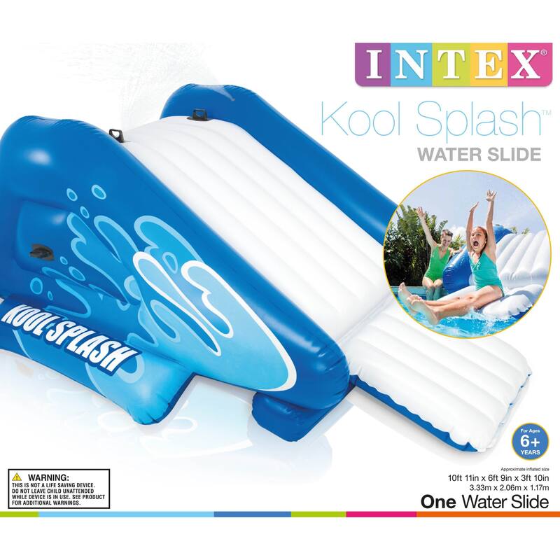 Intex Kool Splash Inflatable Play Center and Adhesive Repair Patch 6 Pack Kit - 37.6