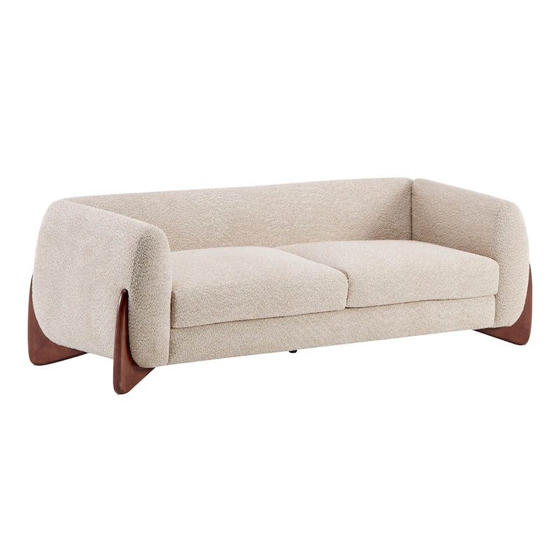 Arion Upholstered Boucle 2-Piece Living Room Sofa Set by Christopher Knight Home