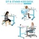 preview thumbnail 7 of 15, Costway 32 x 24inch Kids Desk Height Adjustable Table with Hand Crank - 35.5'' x 24'' x 21''-30''