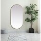 preview thumbnail 11 of 9, Elegant Lighting MR2A3060 Asha 30" W x 60" H Oval Framed Bathroom