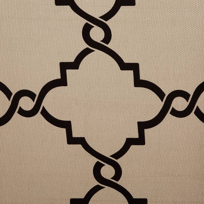 Fretwork Print Grommet Top Window Curtain Panel(Only 1 Pc Panel)