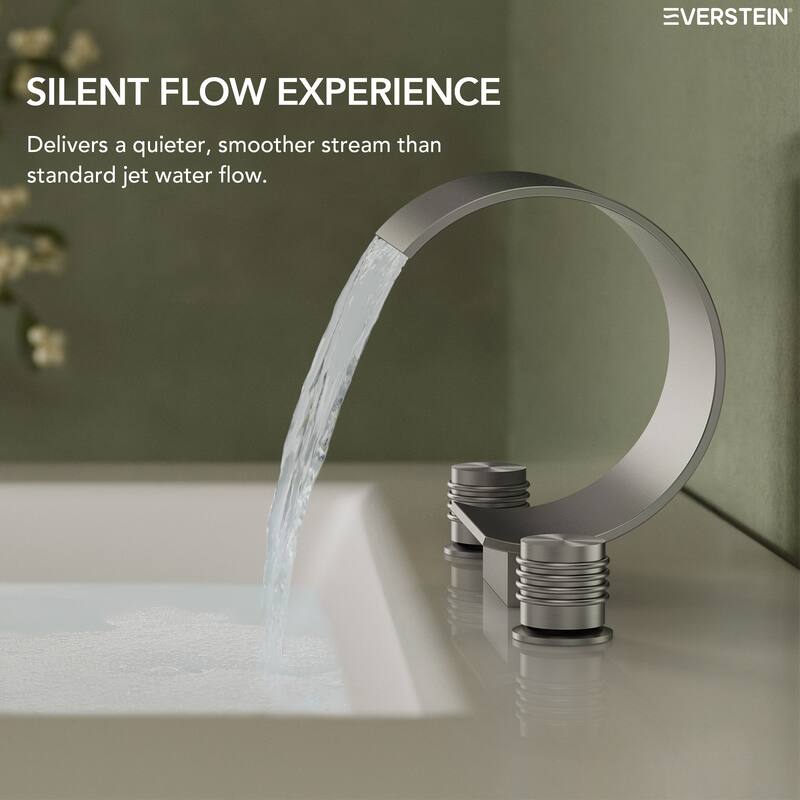 Widespread Bathroom Faucet 3 Hole, 2-handle Bathroom Sink Faucet with Drain Assembly