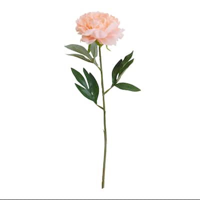 Elements Set of 6 Artificial Blush Peony, 18 Inch - N/A
