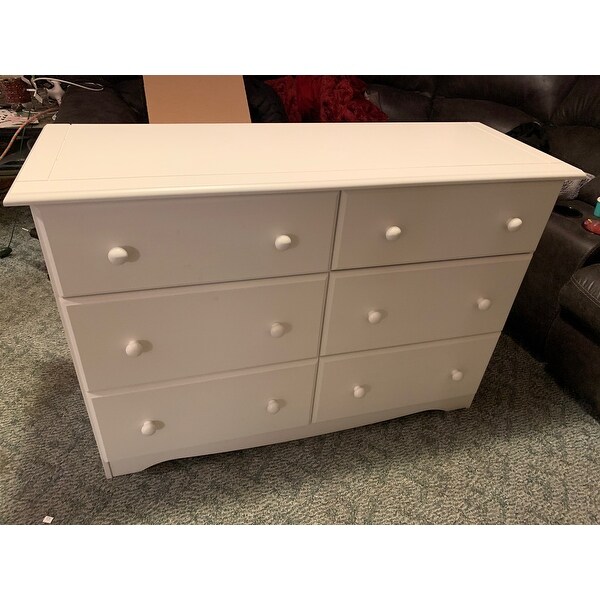 Shop Solid Wood 6 Drawer Double Dresser By Palace Imports Ships
