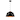 Modern 1 Light Black Iron Mini Pendant Light with Gold Interior - N/A