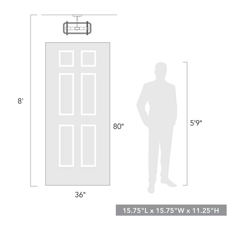 Camden 15.75" Wide 4-Light Semi-Flush