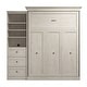 preview thumbnail 8 of 40, Versatile Queen Murphy Bed and Closet Organizer (92W) by Bestar
