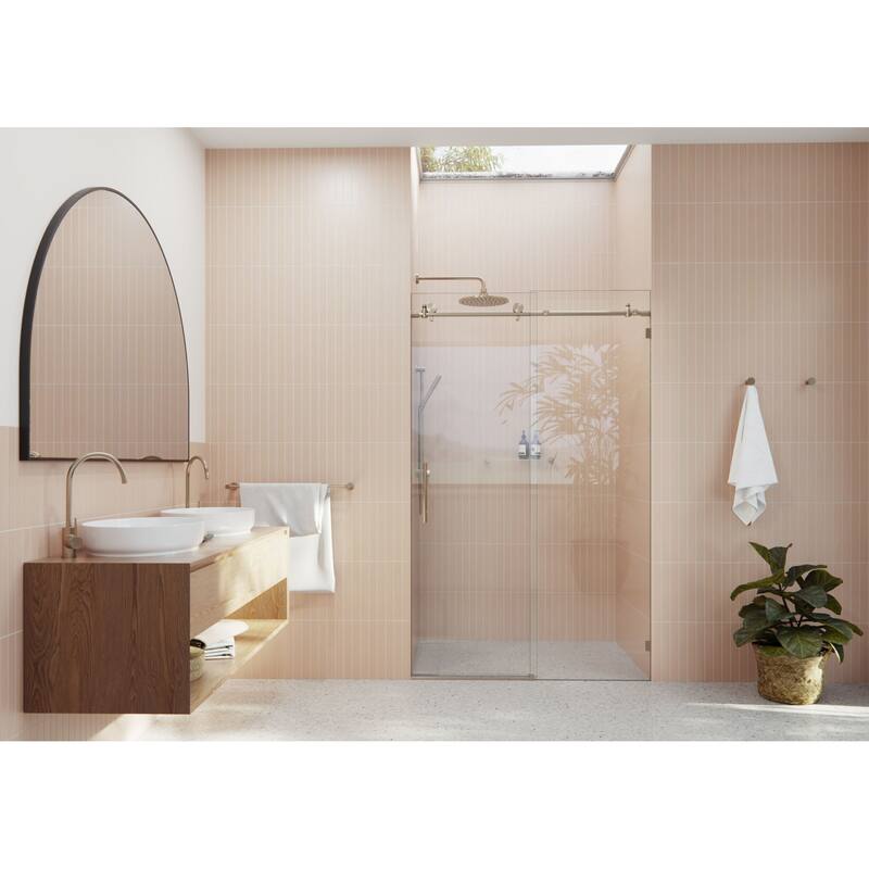 Glass Warehouse GW-SLD-48 Eclipse 78" High x 48" Wide Sliding - Brushed Bronze