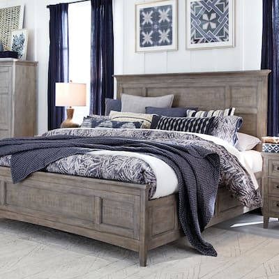 Magnussen Home Paxton Place Dovetail Grey Panel Storage Bed