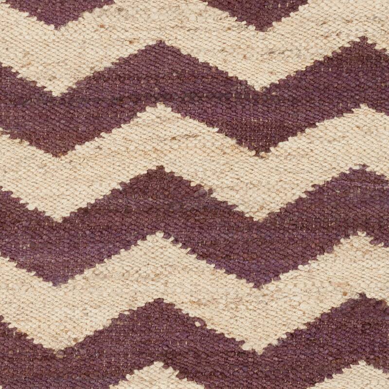 Hand-Woven Henry Natural Jute Chevron Rug