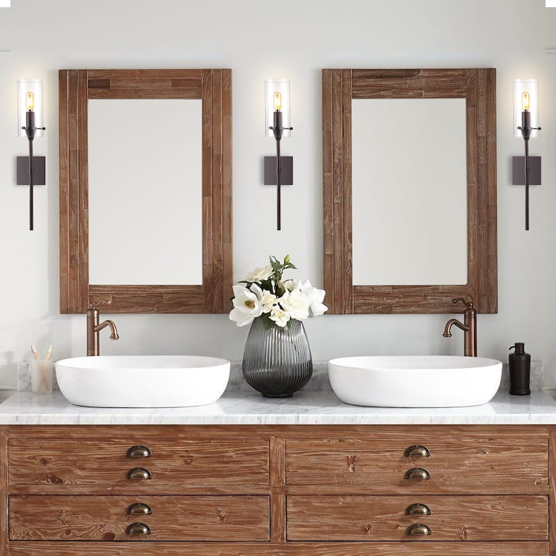 Jayce Bohemian Farmhouse Iron/Glass LED Vanity by JONATHAN Y
