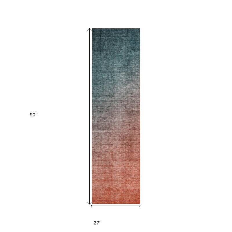Java Ombre Weather Resistant Blended Style Outdoor Rug