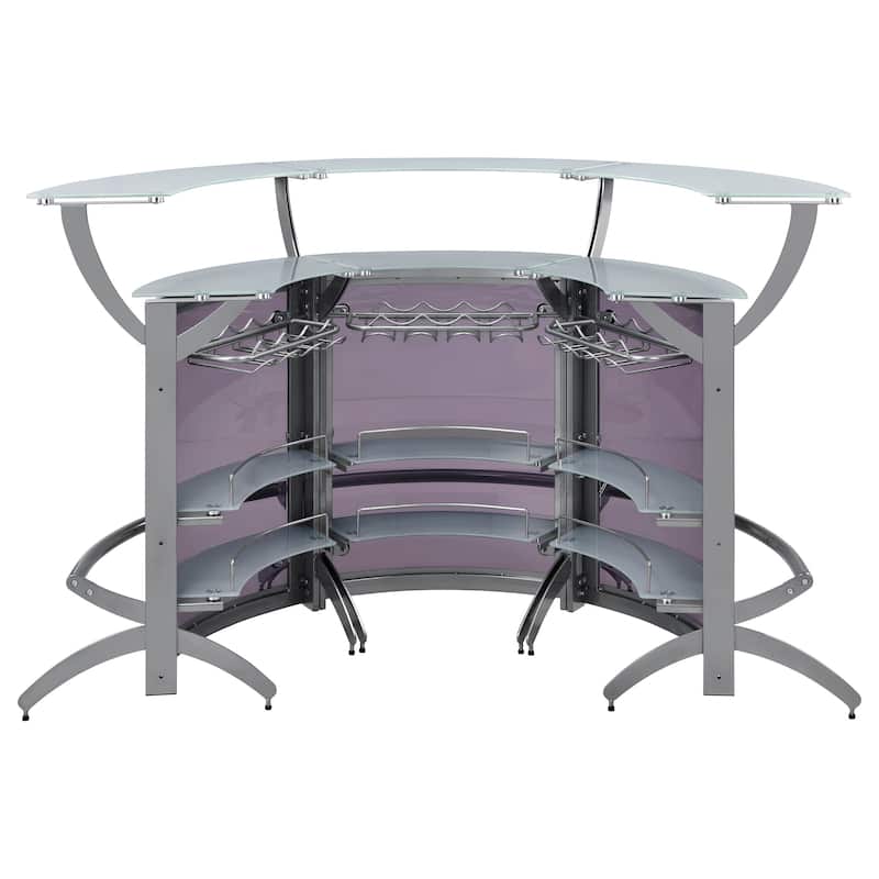Dallas 3-piece Curved Freestanding Home Bar Cabinet