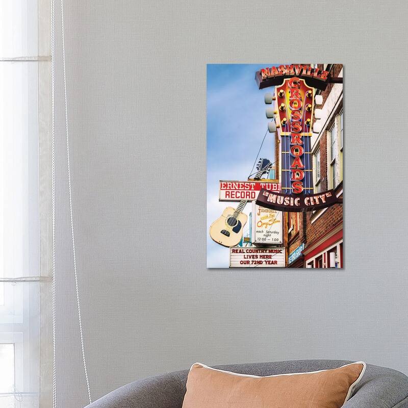 iCanvas "Nashville Music City" by Susanne Kremer Canvas Print - 26x18x1.5