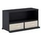 preview thumbnail 92 of 184, Riley Modular Stacking Storage Bins by iNSPIRE Q Junior 1 Box with 2 Drawers - Charcoal Black