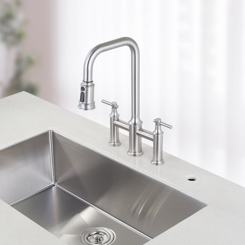 WOWOW Drop-In/Undermount Single Bowl Kitchen Sink