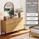 preview thumbnail 5 of 14, WAMPAT 6 Drawer Baby Dresser For Bedroom, Double Chest Of Drawers For Kids With Minimalist Reeded Design